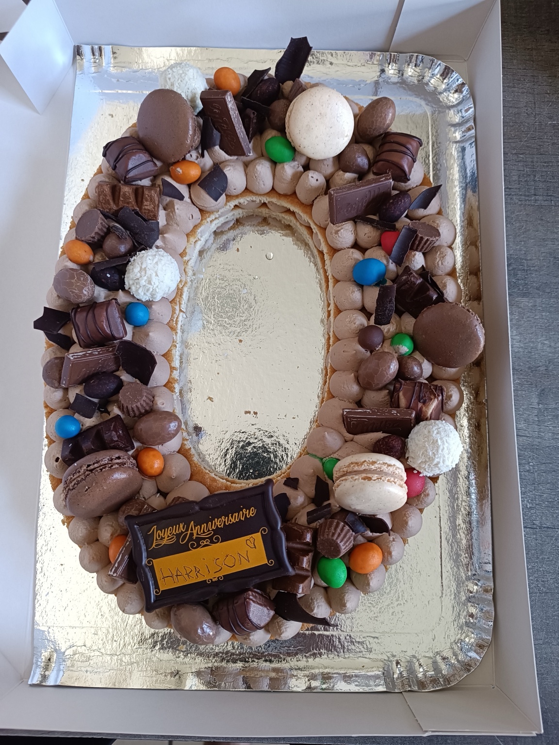 Number Cake chocolat
